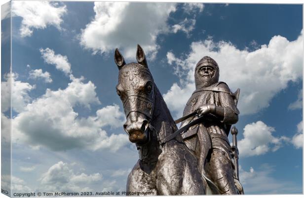 Robert The Bruce Statue Canvas Print by Tom McPherson