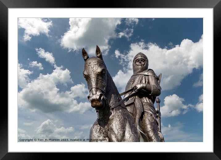 Robert The Bruce Statue Framed Mounted Print by Tom McPherson