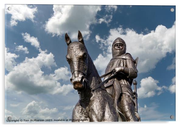 Robert The Bruce Statue Acrylic by Tom McPherson