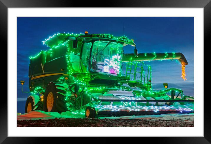 combine with Christmas lights Framed Mounted Print by Dave Reede