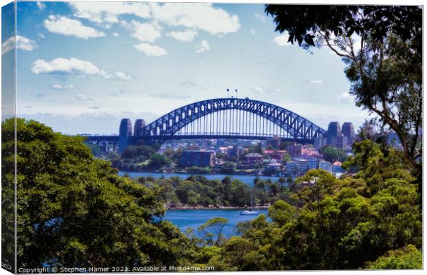 Sydney Harbour Bridge Canvas Print by Stephen Hamer