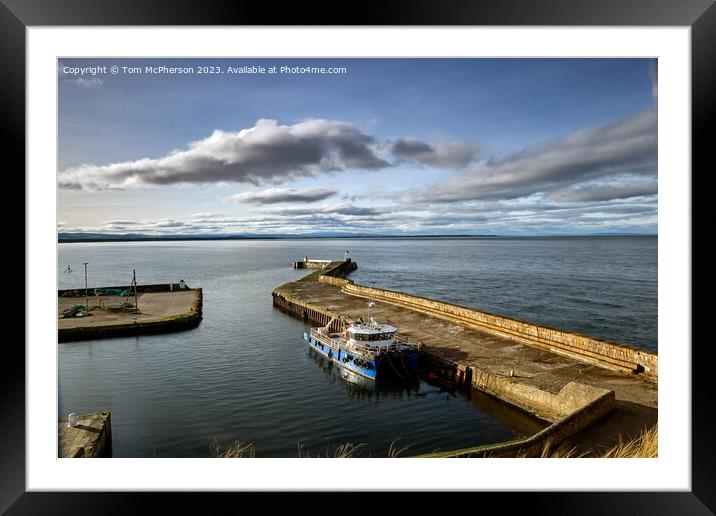 Burghead Harbour  Framed Mounted Print by Tom McPherson