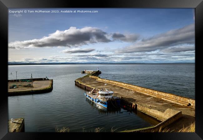 Burghead Harbour  Framed Print by Tom McPherson