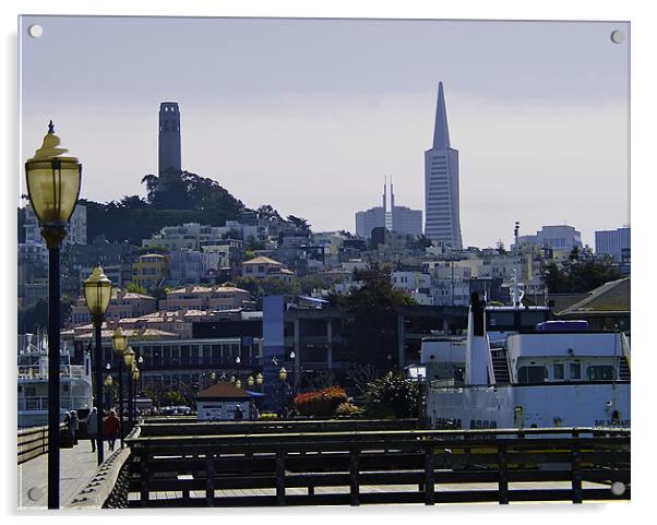 SAN FRANCISCO HILL Acrylic by radoslav rundic