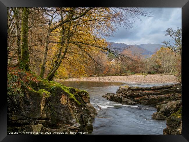 Autumn, River Coe Framed Print by Mike Stephen