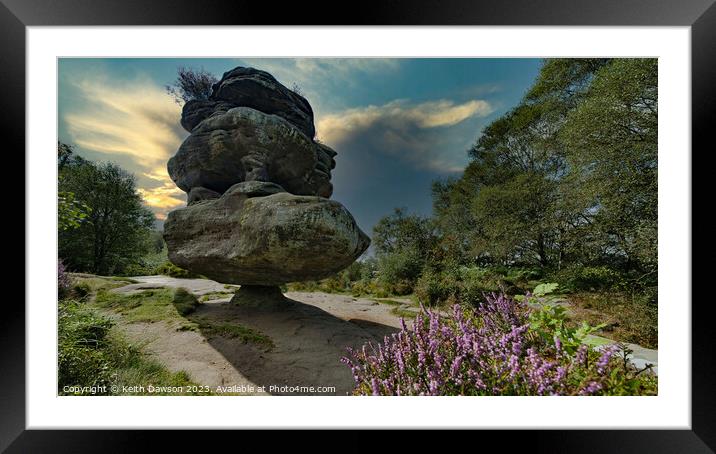Brimham Rocks Framed Mounted Print by Keith Dawson