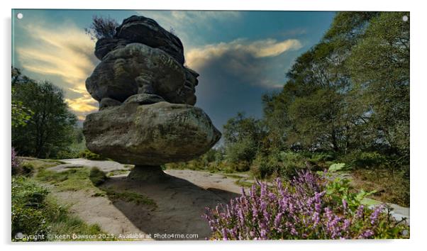 Brimham Rocks Acrylic by Keith Dawson