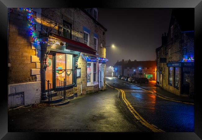 Christmas time in Pickering, North Yorkshire Framed Print by Martin Williams