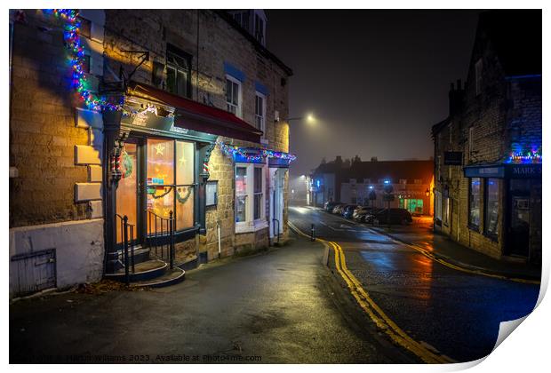 Christmas time in Pickering, North Yorkshire Print by Martin Williams