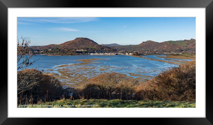 Views around Porthmadog countryside north Wales uk Framed Mounted Print by Gail Johnson