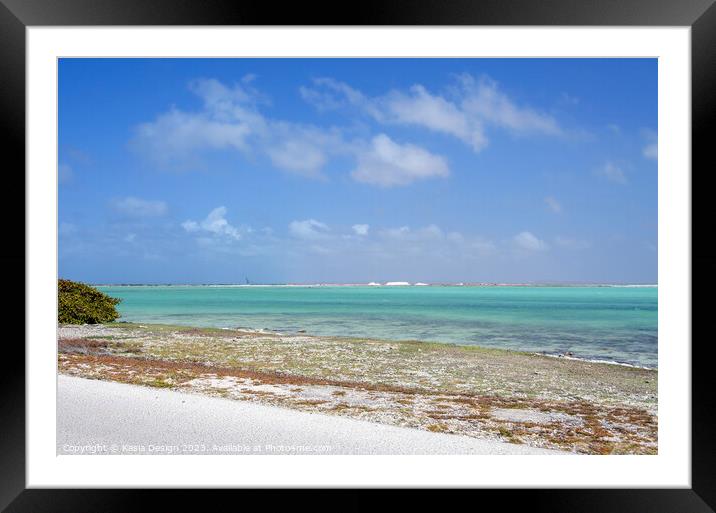 Caribbean Paradise Framed Mounted Print by Kasia Design