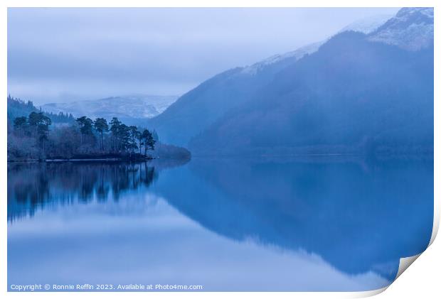 Jubilee Point At Blue Hour In The Rain Print by Ronnie Reffin