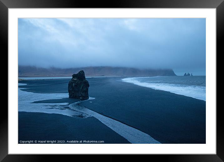 Vik beach, Iceland Framed Mounted Print by Hazel Wright