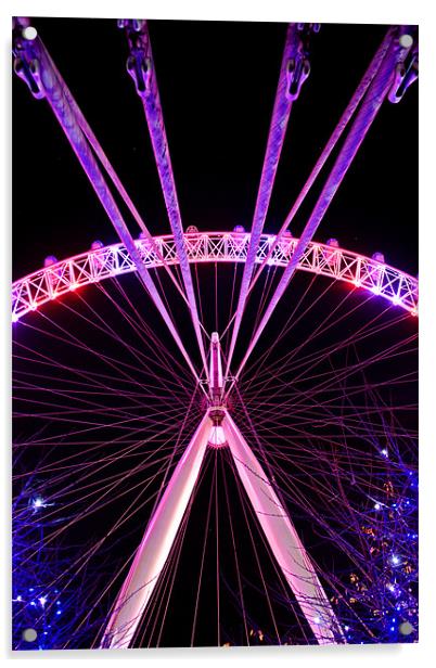The London Eye Acrylic by Phil Clements