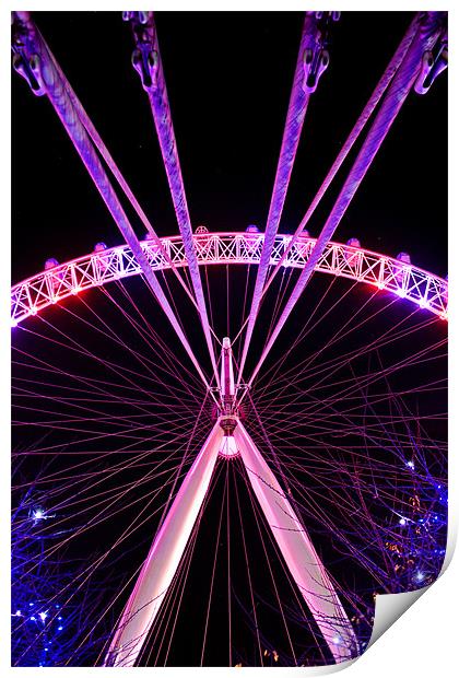 The London Eye Print by Phil Clements