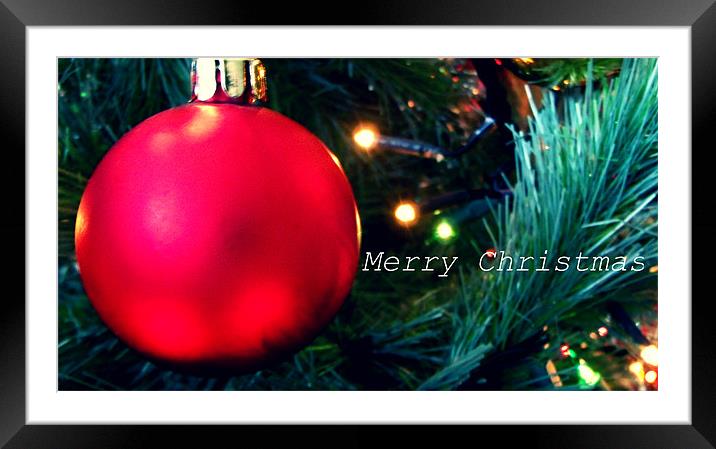 Merry Christmas Framed Mounted Print by Gary Hynds