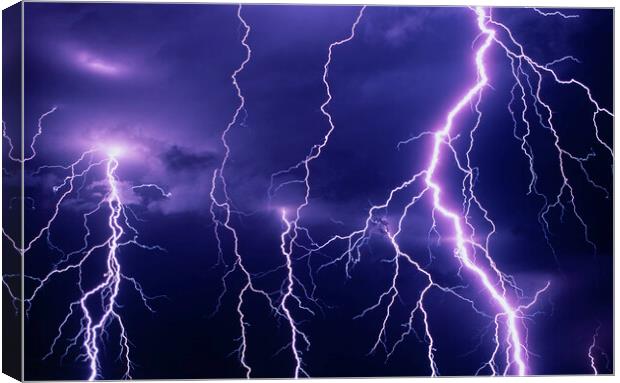 lightning  Canvas Print by Dave Reede