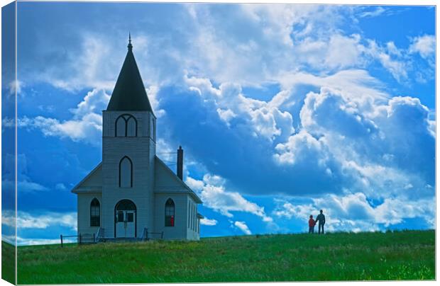 Country church Canvas Print by Dave Reede