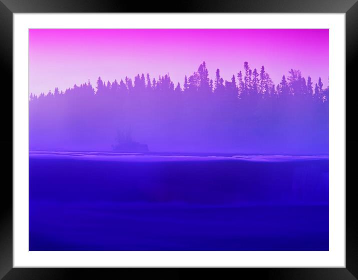 Whiteshell River, Framed Mounted Print by Dave Reede