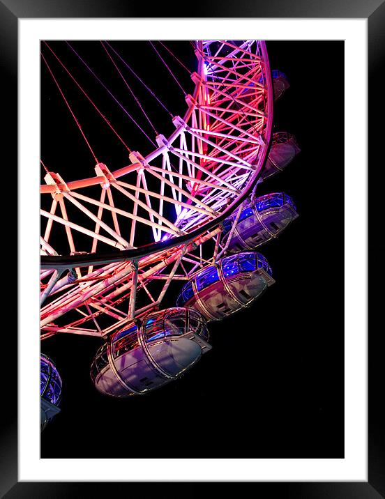 London Eye Pods Framed Mounted Print by Phil Clements