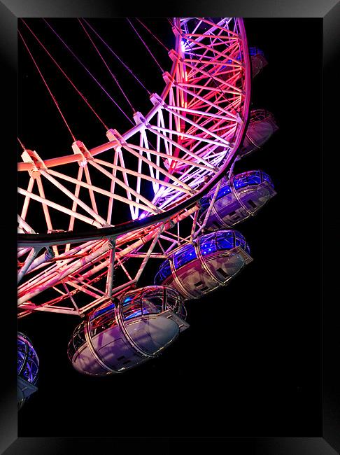 London Eye Pods Framed Print by Phil Clements