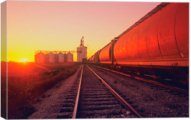 inland grain terminal Canvas Print by Dave Reede