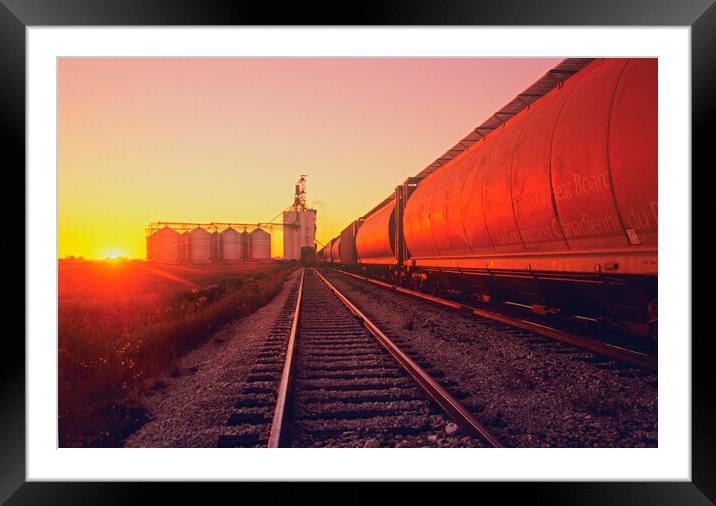inland grain terminal Framed Mounted Print by Dave Reede