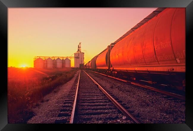 inland grain terminal Framed Print by Dave Reede