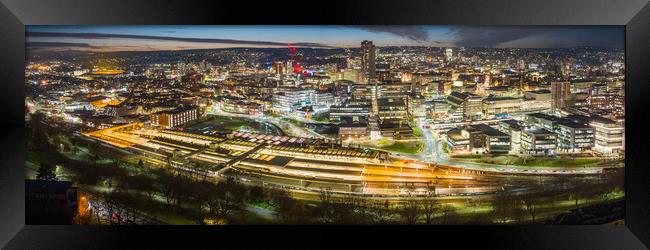 Sheffield Panorama Framed Print by Apollo Aerial Photography