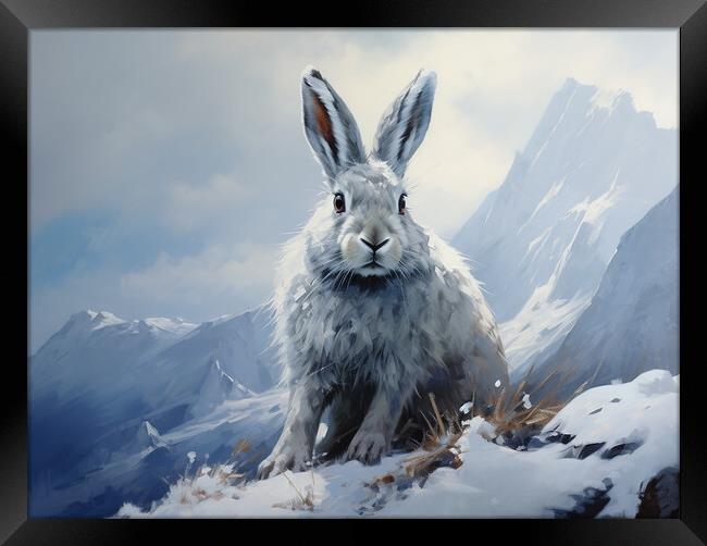 The Mountain Hare Framed Print by Steve Smith