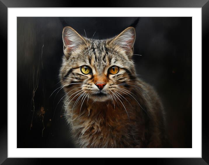 The Scottish Wildcat Framed Mounted Print by Steve Smith