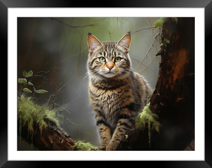 The Scottish Wildcat Framed Mounted Print by Steve Smith