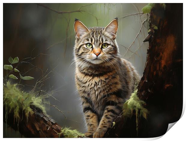 The Scottish Wildcat Print by Steve Smith