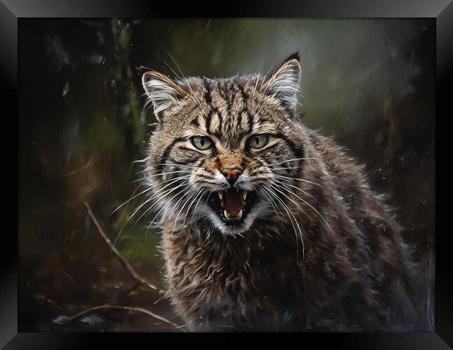 The Scottish Wildcat Framed Print by Steve Smith