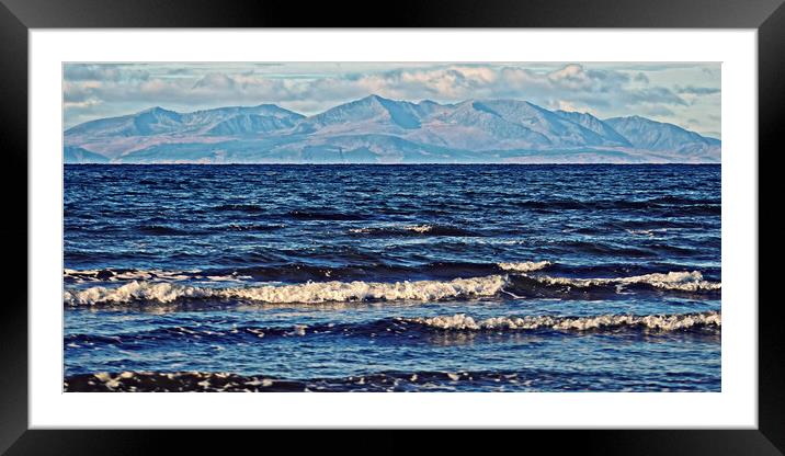 The gorgeously eye-catching mountains on Arran Framed Mounted Print by Allan Durward Photography