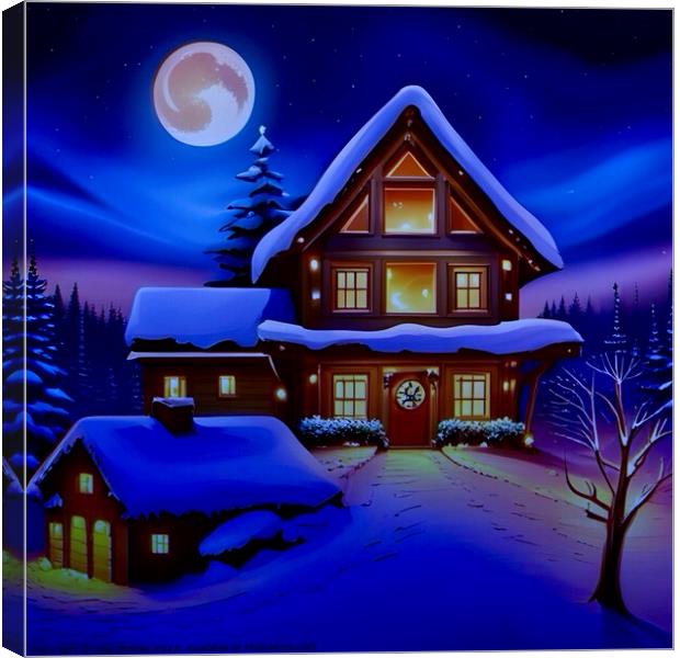  Christmas Winter Time Magic  Canvas Print by Zap Photos