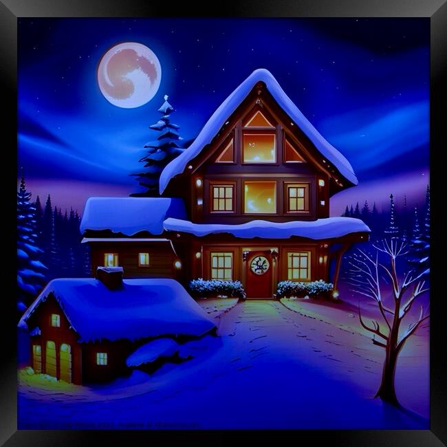  Christmas Winter Time Magic  Framed Print by Zap Photos