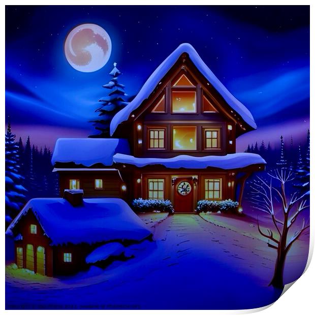  Christmas Winter Time Magic  Print by Zap Photos