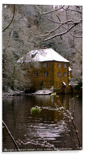 Old Fulling Mill Acrylic by Richard Fairbairn