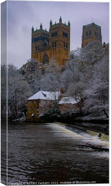 Durham Cathedral Towers Canvas Print by Richard Fairbairn