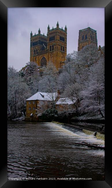 Durham Cathedral Towers Framed Print by Richard Fairbairn
