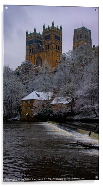 Durham Cathedral Towers Acrylic by Richard Fairbairn