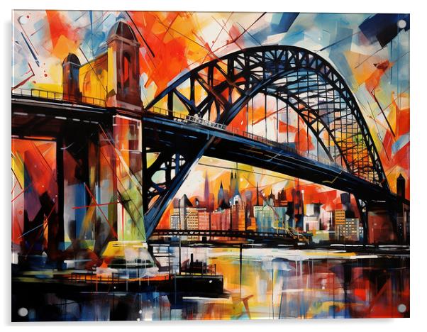 Tyne Bridge Abstract Acrylic by Steve Smith