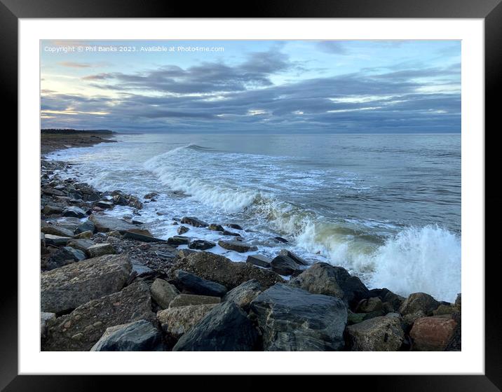 The Moray Firth at Portgordon, Scotland Framed Mounted Print by Phil Banks