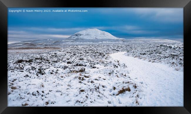 A view of West Lomond Hill Framed Print by Navin Mistry