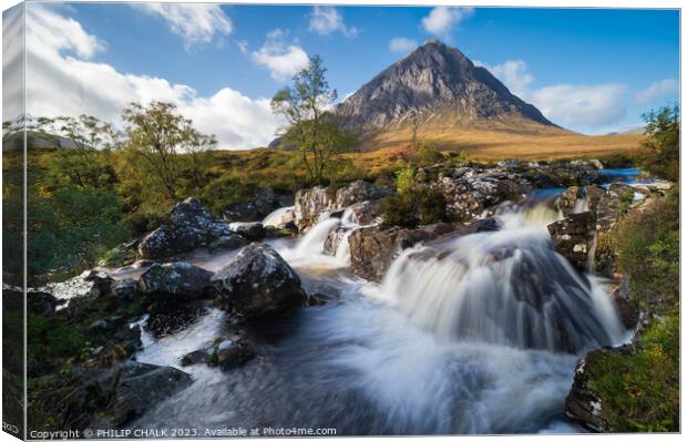 Famous view of Buachaille etive mor 990 Canvas Print by PHILIP CHALK