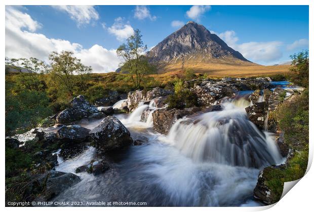 Famous view of Buachaille etive mor 990 Print by PHILIP CHALK
