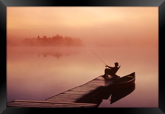 Best Time For Fishing Framed Print by Dave Reede