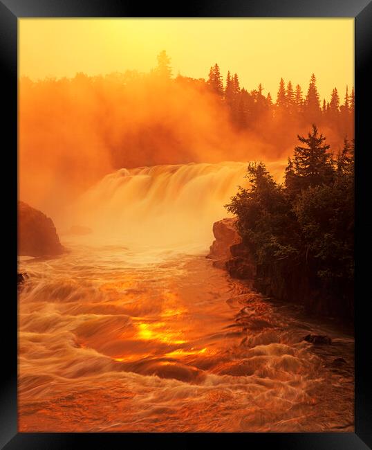 Northern Waterfalls Framed Print by Dave Reede