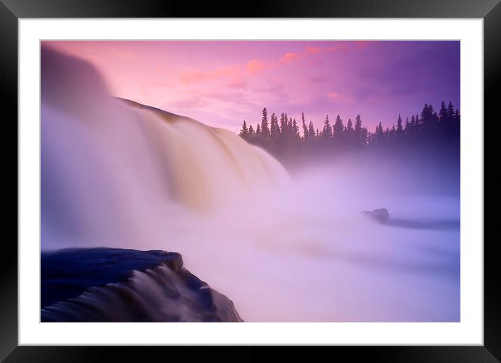 Majestic Waterfalls Framed Mounted Print by Dave Reede